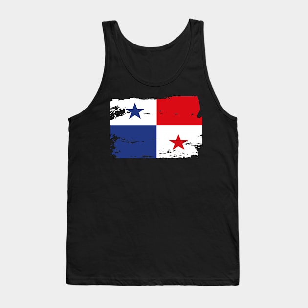 Official Panama Flag Panamanian Country Pride Vintage Tank Top by HeroGifts